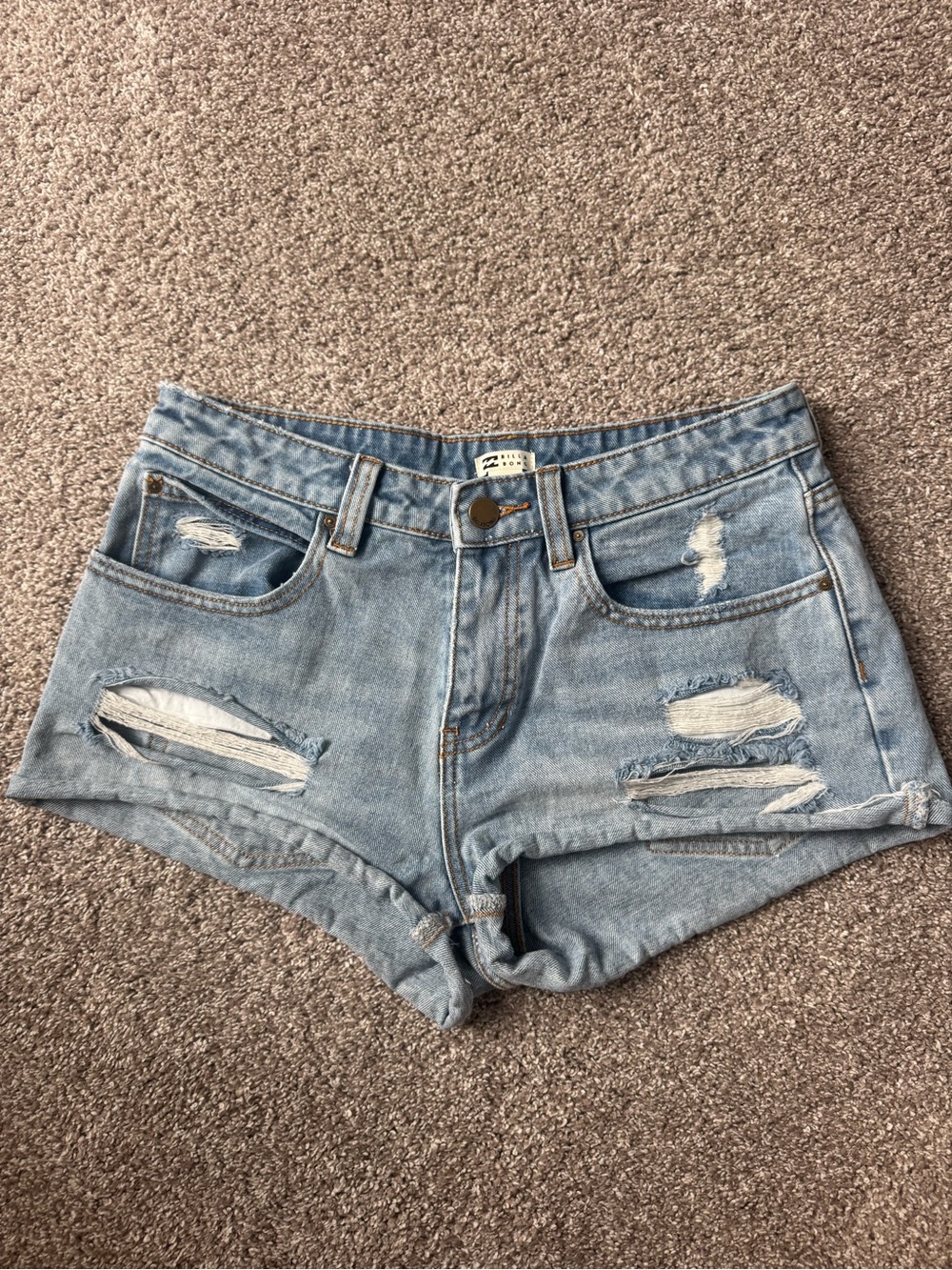 Billa Bong Light Blue Distressed Women’s Denim Shorts